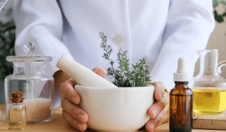 Woman having a consultation with a naturopathic doctor 